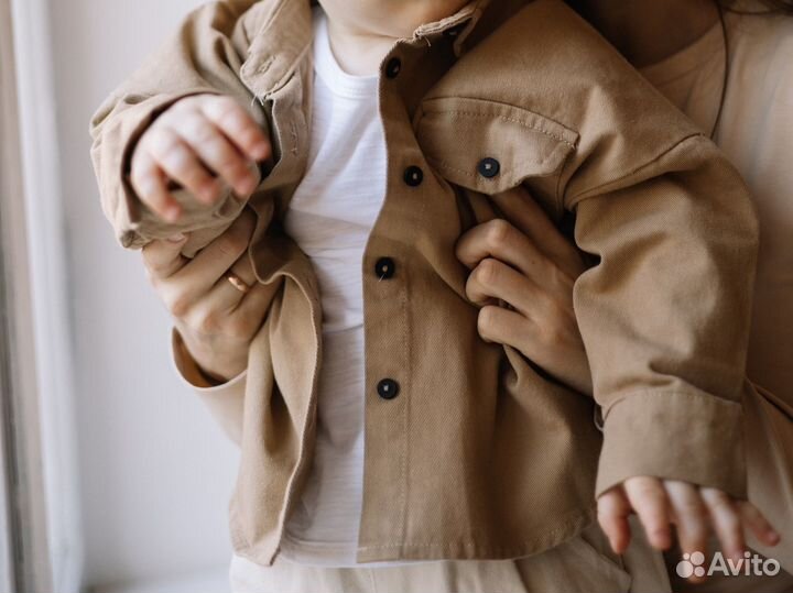 Рубашка oversize на малыша