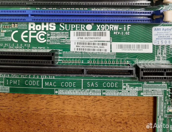 Материнская плата ross Supermicro X9DRW-iF