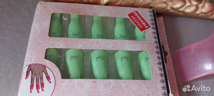 Зажимы для маникюра (снятия гель лака) 3 шт.Набор