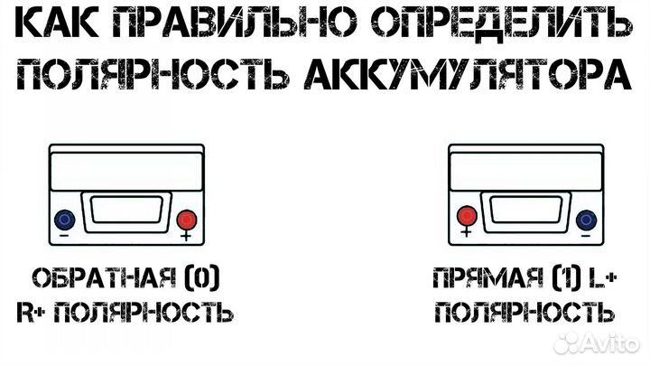 MAQ 60 А/ч 550 А обратная полярность