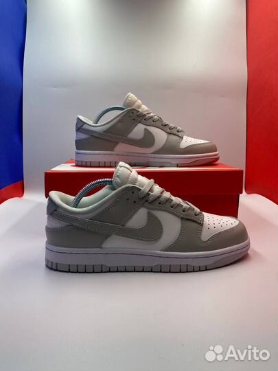 Кроссовки nike sb dunk low gray FOG