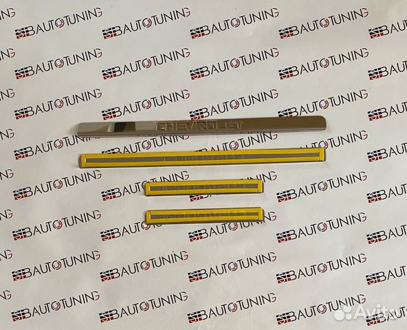 Накладки на пороги Chevrolet Lacetti (хром)