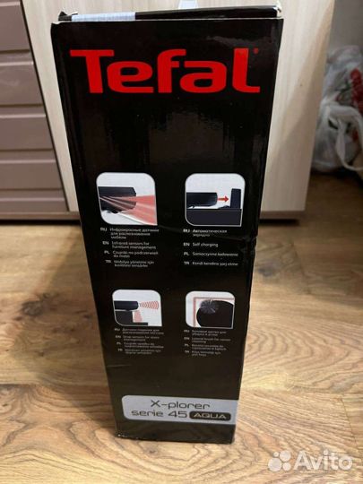 Новый Робот пылесос Tefal x-plorer serie 45 Aqua