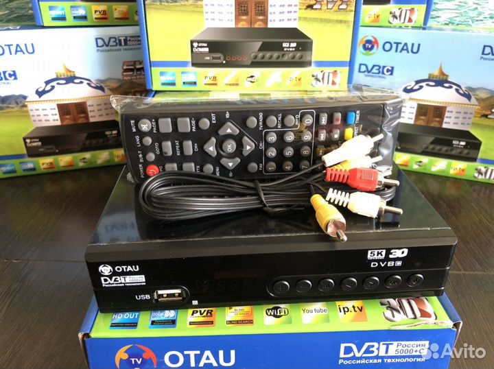 Цифровой тв ресивер 5К DVB-T2 “otau”новый,гарантия