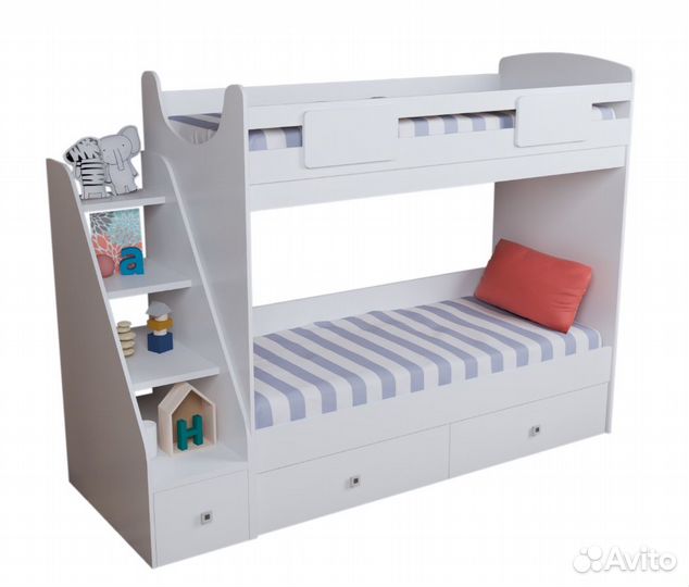 Кровать 2-х ярусная Лакки (правая/левая)