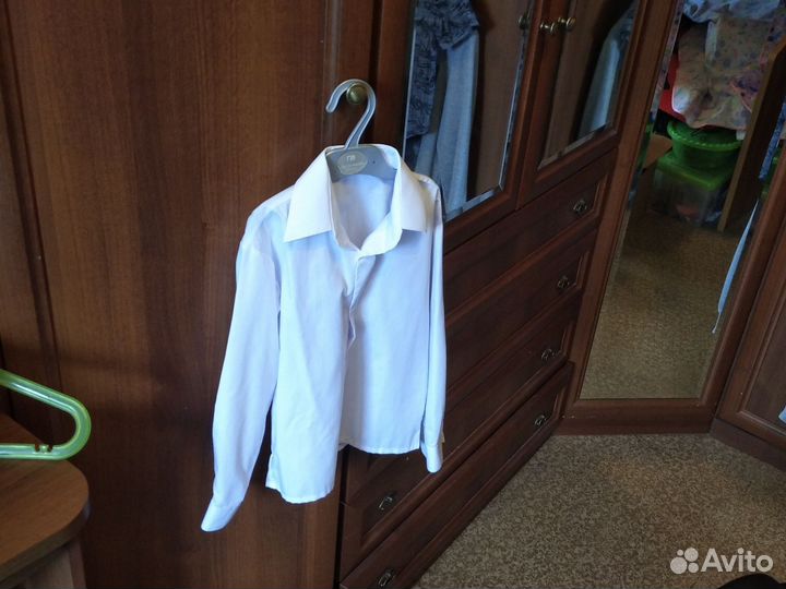 Рубашка белая детская размер 29 (116) для школы