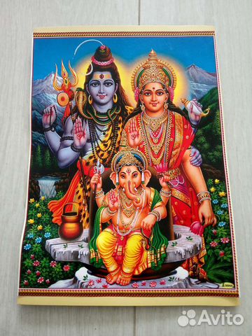 Картина для фен-шуй Шива Ганеша