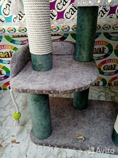 Домик для кошки, когтеточка, комплекс когтеточка