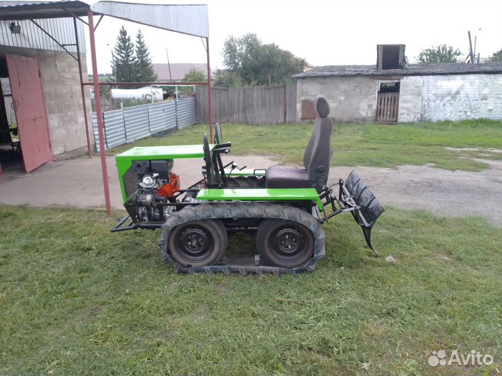 Самодельный гусеничный мини трактор