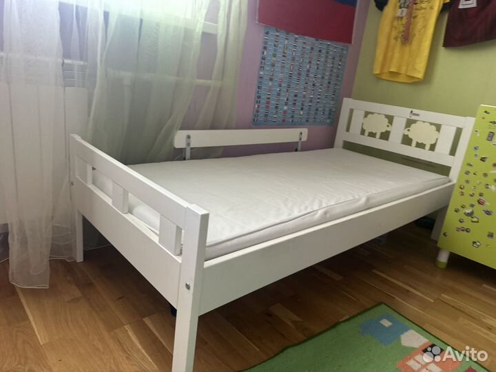 Детская кровать IKEA с матрасом