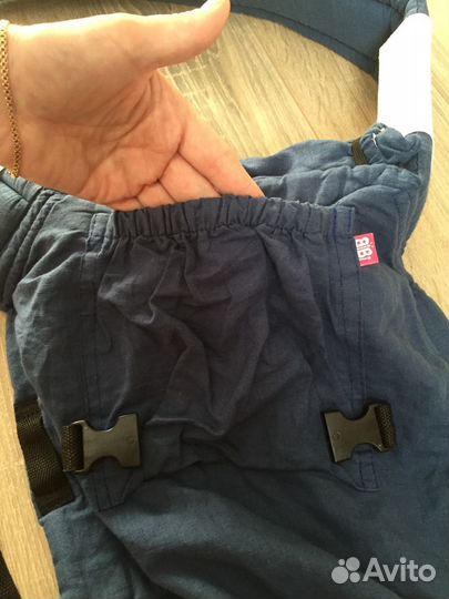 Этого-рюкзак Bi-bi “Лён” цвет джинс