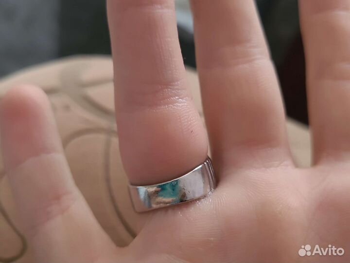 Кольцо серебро