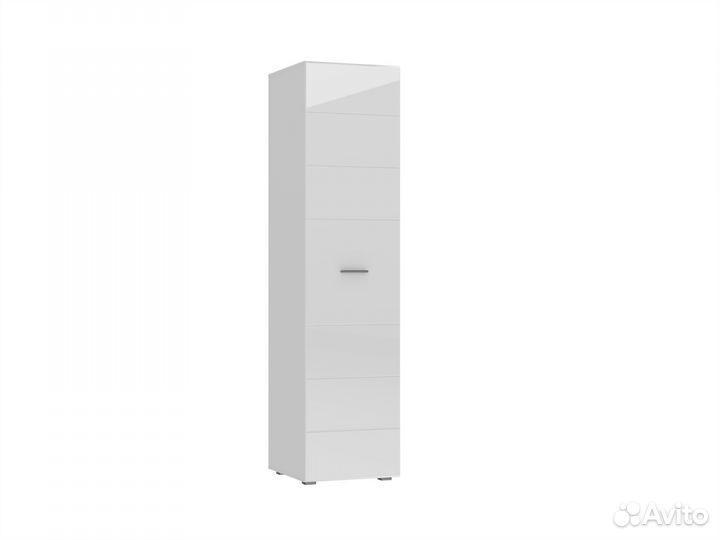 Шкаф однодверный белый глянец