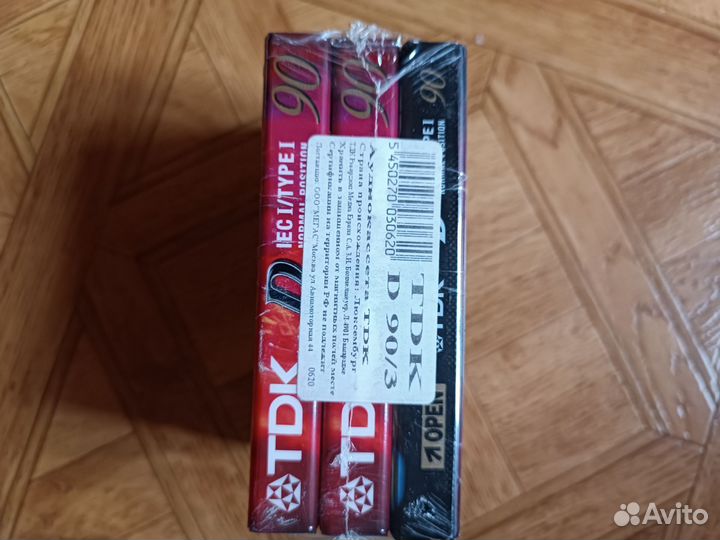 Аудиокассеты tdk d90 3шт