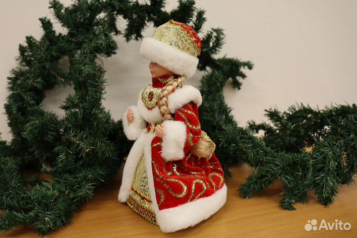 Дед Мороз 40 см + Снегурочка 30 см под елку