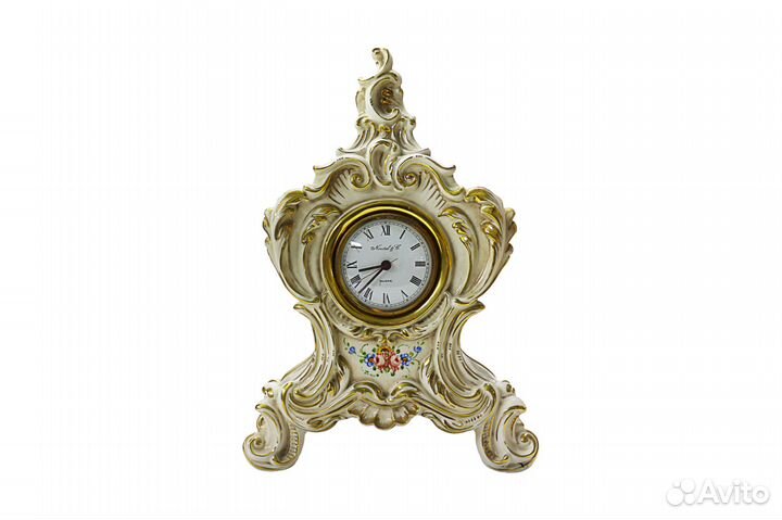 Часы в стиле Барокко из фарфора Италия