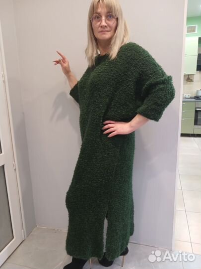 Платье вязаное женское оверсайз