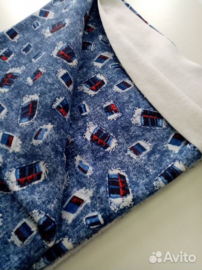 Ткань футер 3х нитка с начесом