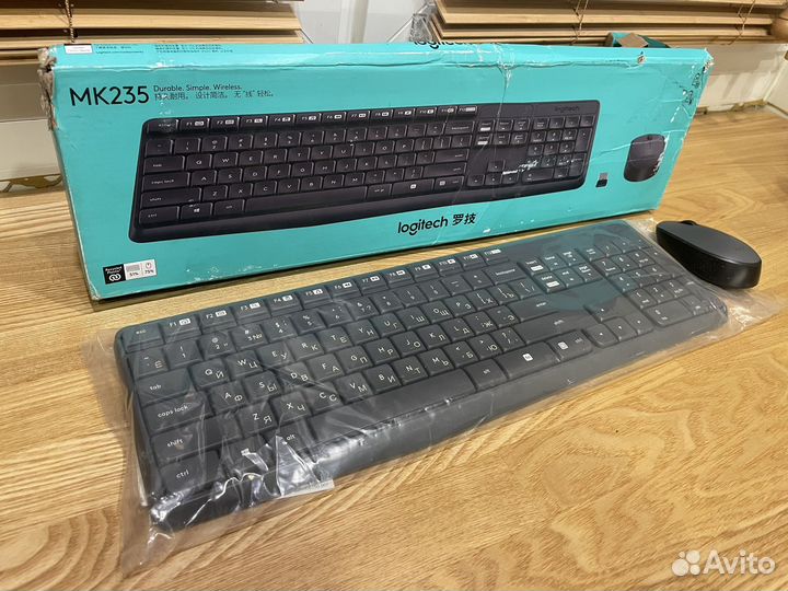 Клавиатура беспроводная новая logitech mk235