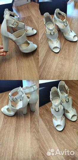 Босоножки белые