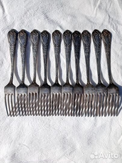 Столовые вилки мельхиор зиш мнц 15-20