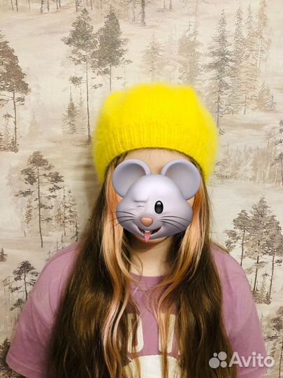 Берет из пуха норки