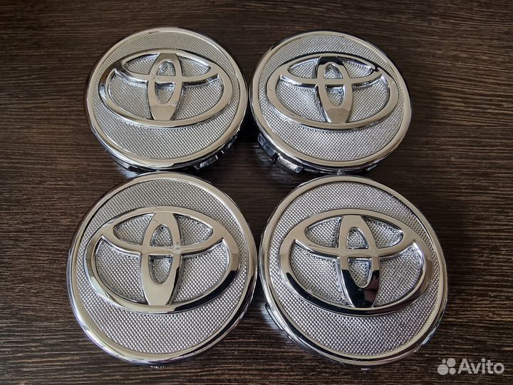 Колпачки на литые диски Toyota 57мм хром