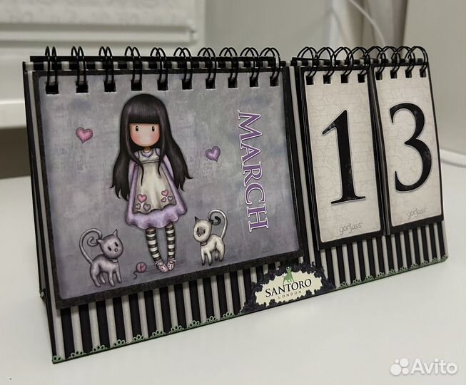 Вечный перекидной календарь Santoro London
