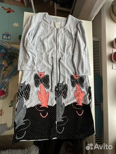 Халат женский новый 46 велюр Иваново