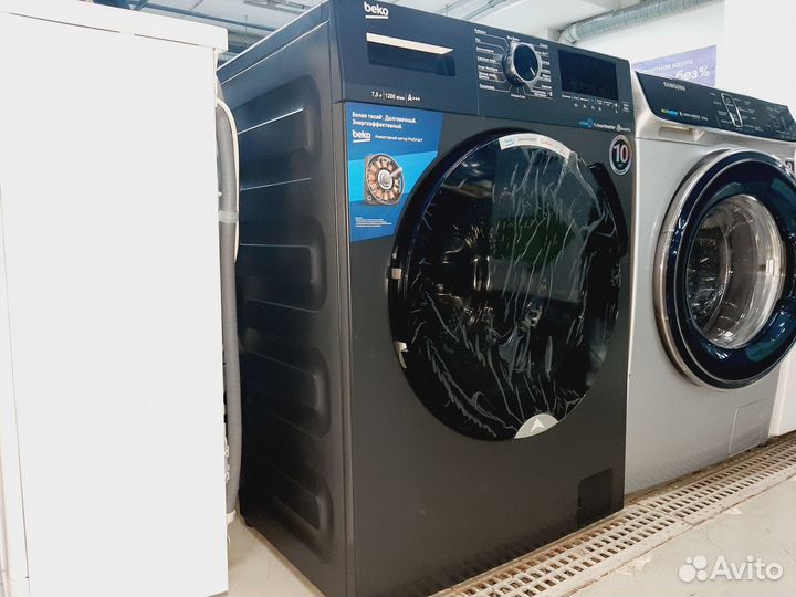 Новая стиральная машина Beko 7.5 кг подача пара