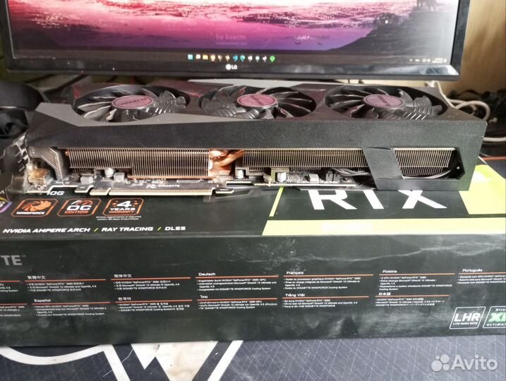 Видеокарта gigabyte rtx 3080 gaming oc 10g