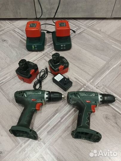 2 шуруповерта metabo bs 12v