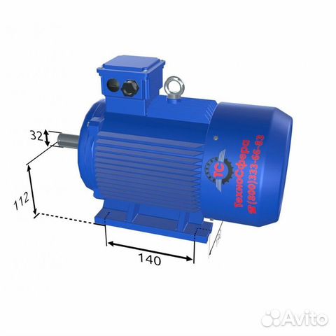 Электродвигатель аир аир 112М2 (7.5кВт/3000об.мин)