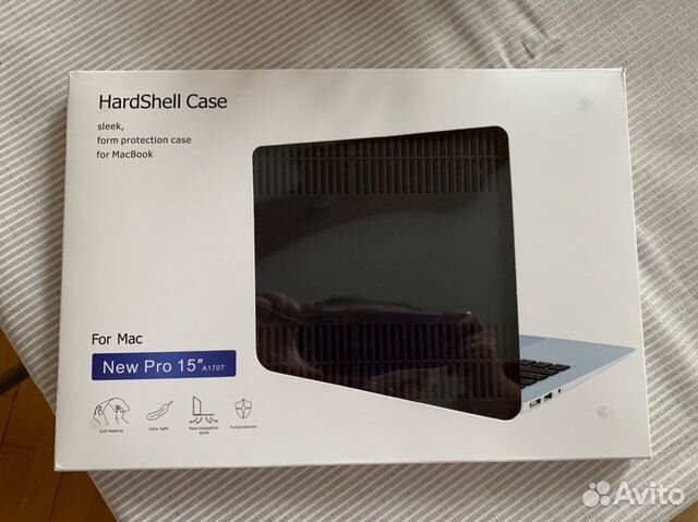 Чехол - накладка HardShell Case For Mac New Pro 15
