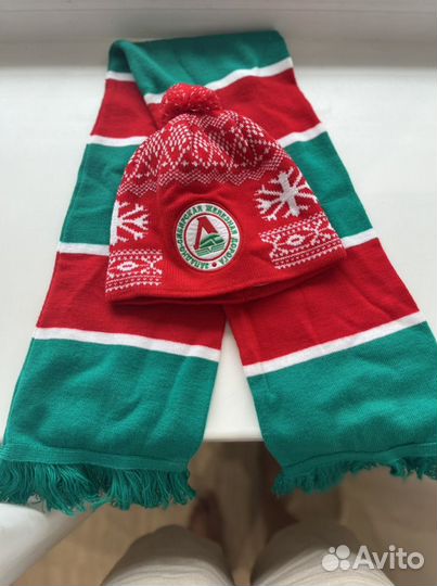 Комплект шапка и шарф Локомотив