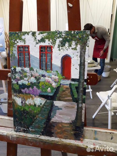 Преподаватель живопись графика иллюстрация