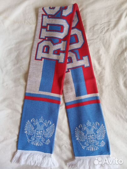 Шарфы Россия, зеленобелые