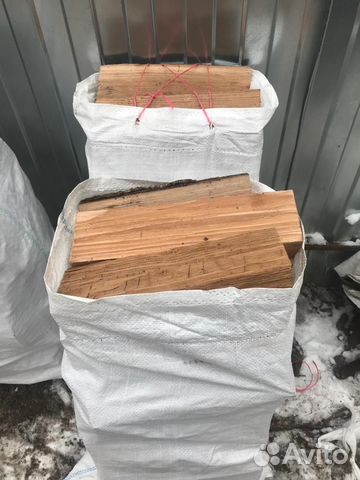 Дрова в мешках