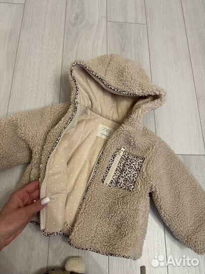 Курточка теплая для девочки 80/86 Zara