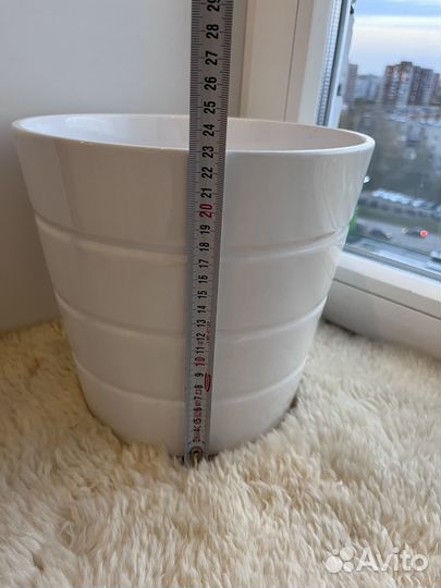 Кашпо большое IKEA икеа кардемумма 23 см