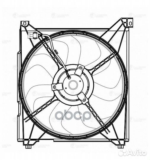 Э/вентилятор охл. LFK0826 luzar