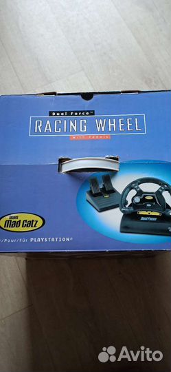 Руль с педалями для PS1 Dual Force Racing Wheel