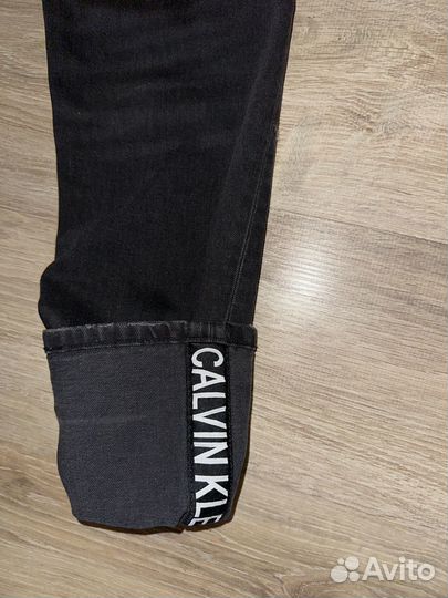 Джинсы calvin klein jeans W28 (черные, стрейч)