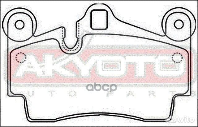 Колодки тормозные дисковые задние volkswagen TO