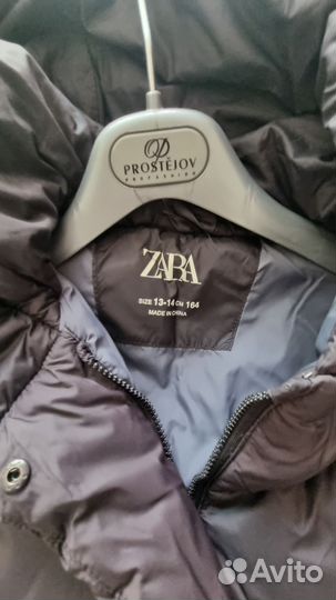 Пуховик зимний zara 164