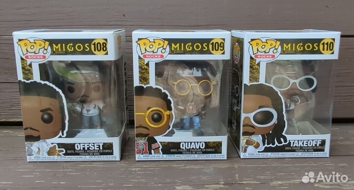 Funko Pop Rocks migos 3 шт