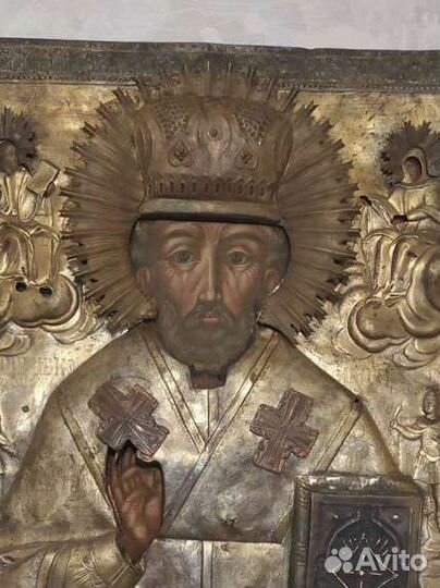 Икона Храмовая Николай Чудотворец Зимний