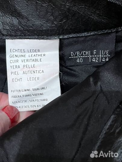 Кожаная юбка натуральная Quelle винтаж новая