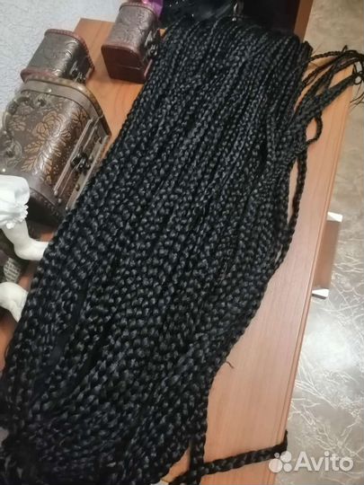 Парик афрокосички и парик русый