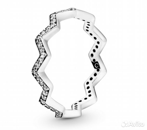Кольцо Pandora Мерцающий зигзаг